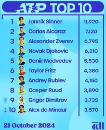 网球奥特世界排名前十（网球 奥运冠军）